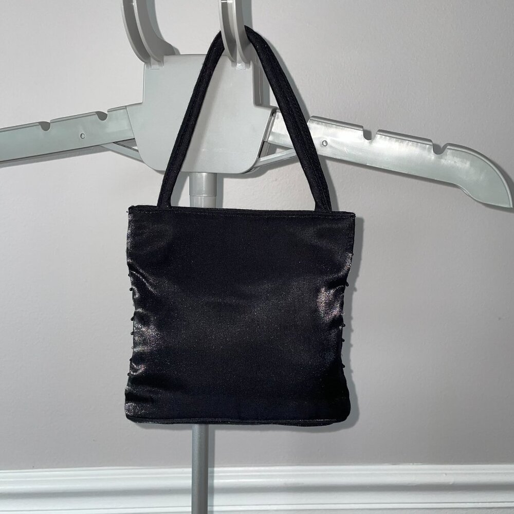 Black Beaded Evening Bag - Picture 3 of 7